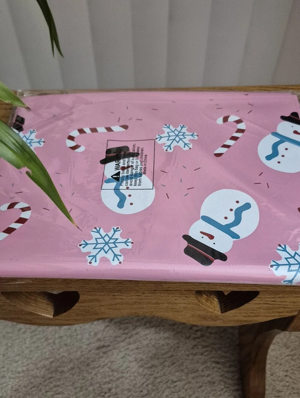 Pink Snowman Poly Mailers. Set Of 25. 10